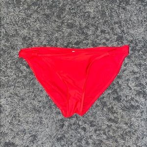 Red bathing suite bottoms